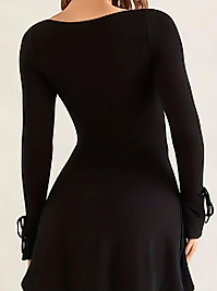 Siyah Şık Fantezi Elbisesi, Kadın Gecelik 5106